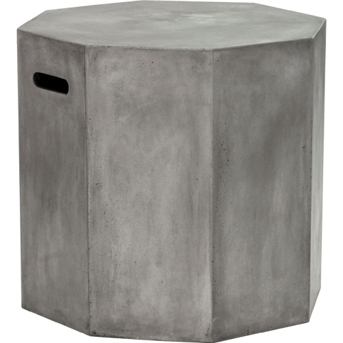 Ollo Outdoor End Table in Grey Concrete